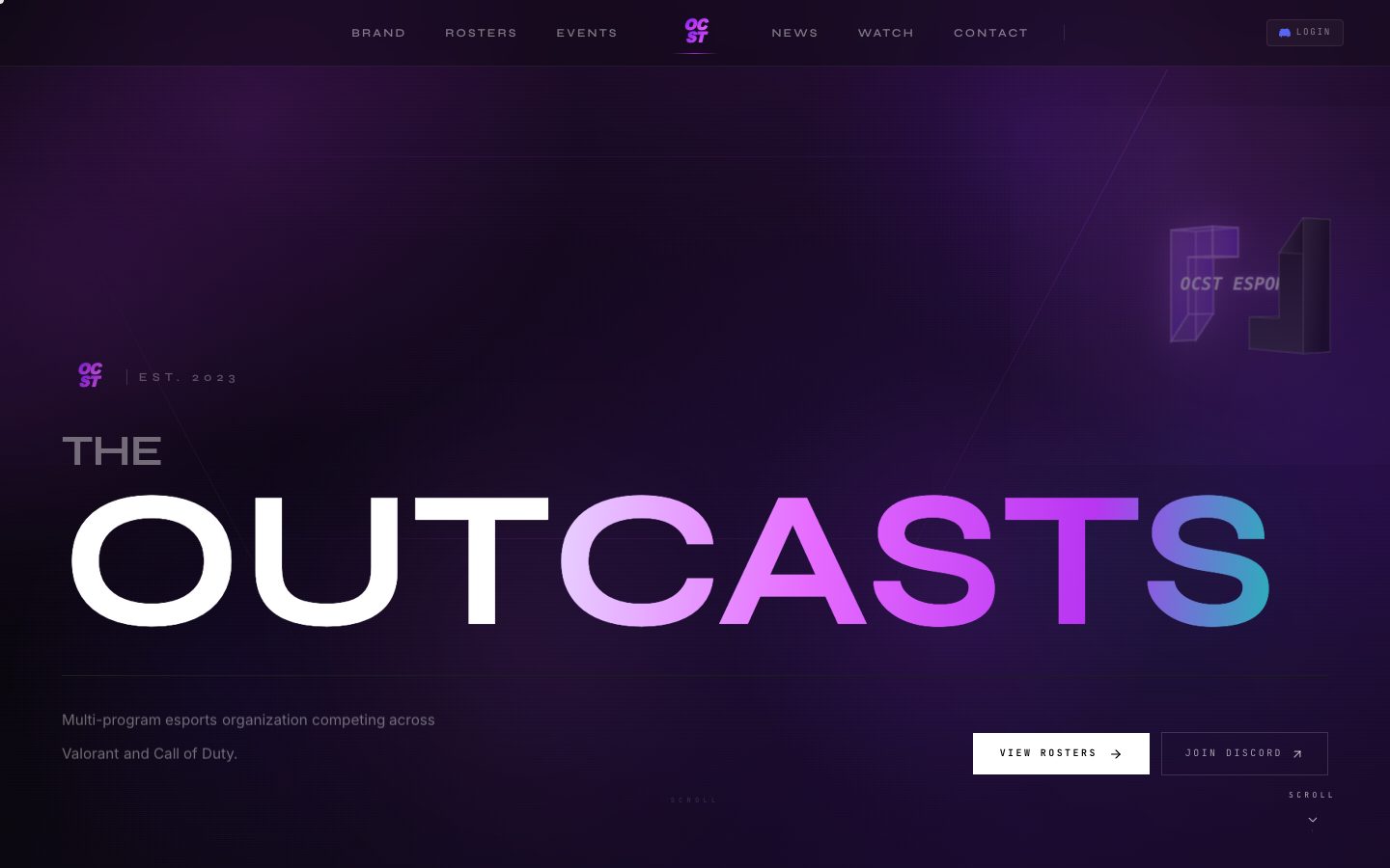 The OutCasts homepage
